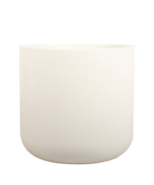 Ivy white ceramic pot