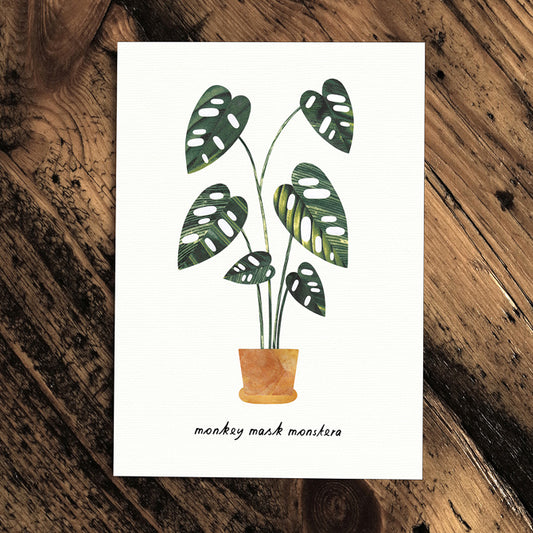 Monkey Mask- Greeting Plant